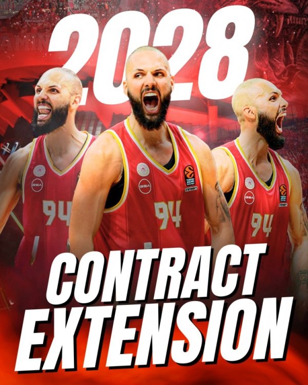 彻底告别NBA！富尼耶与奥林匹亚科斯续约至2028年