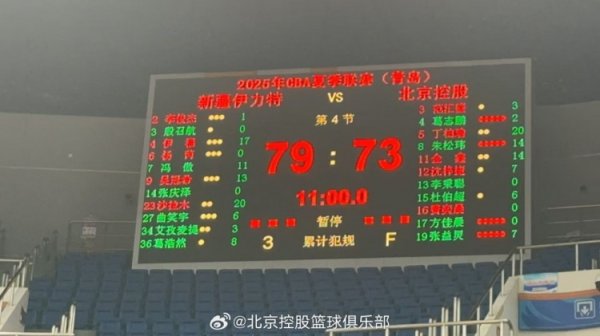 北控夏联再战新疆73-79惜败 丁柏瑜20分全队最高 朱松玮&金鑫14分